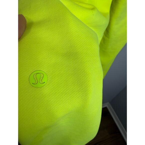 Lululemon Scuba High-Rise French Terry Jogger Neon Highlight Yellow Womens 4 New - Picture 9 of 11